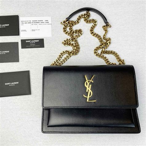 ysl black gold purse|ysl purse all black.